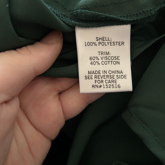 NWT Ryan Wythe Blouse Women’s Green Bow Cutout 3/4 Sleeve Top 2X - Picture 12 of 16